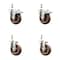 Service Caster 4 Inch 316SS High Temp Glass Filled Nylon 10mm Stem Caster Lock Brake, 2PK SS316TSTTL20S414-GFNSHT-M1015-2-S2 - alternate 1